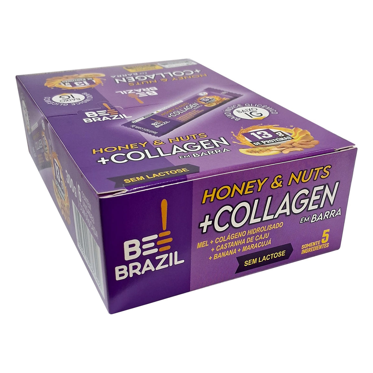 Bee Brazil Barra de Mel com Colágeno - Display 6 un x 50g