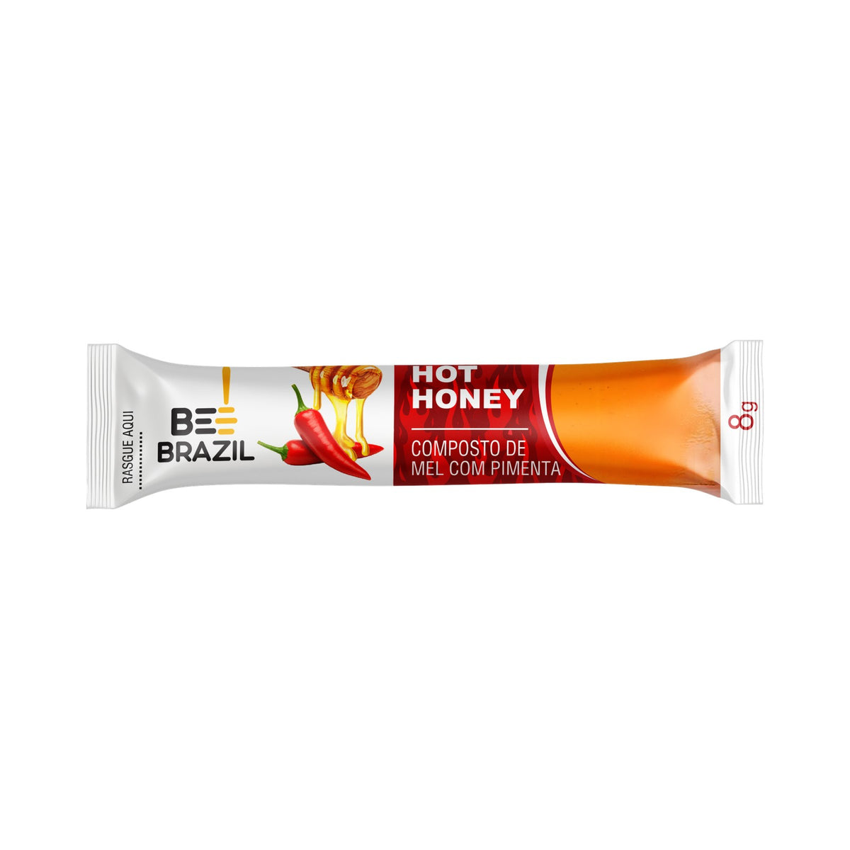 Sachê Hot Honey Mel com Pimenta Bee Brazil - unidade