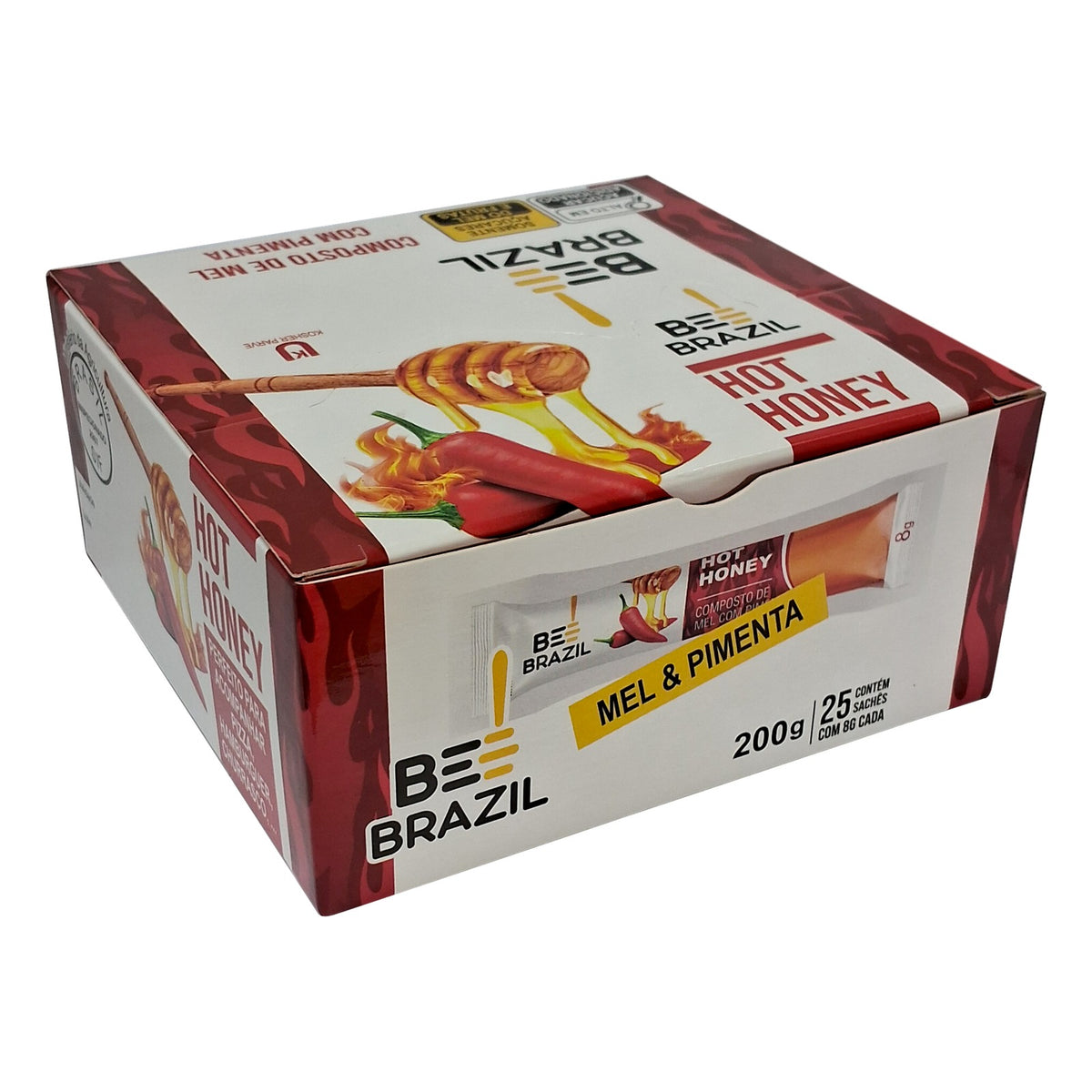 Bee Brazil Sachê Hot Honey Mel com Pimenta - Display 25 un