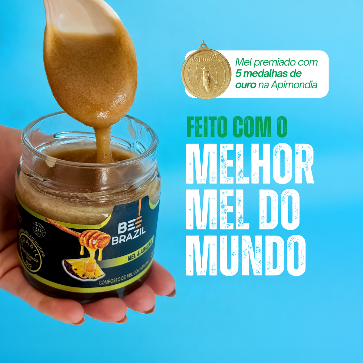 Honey+Fruits Mel com Abacaxi 250g