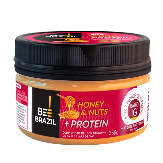 Honey+Nuts - Castanha de Caju + Proteína 350g