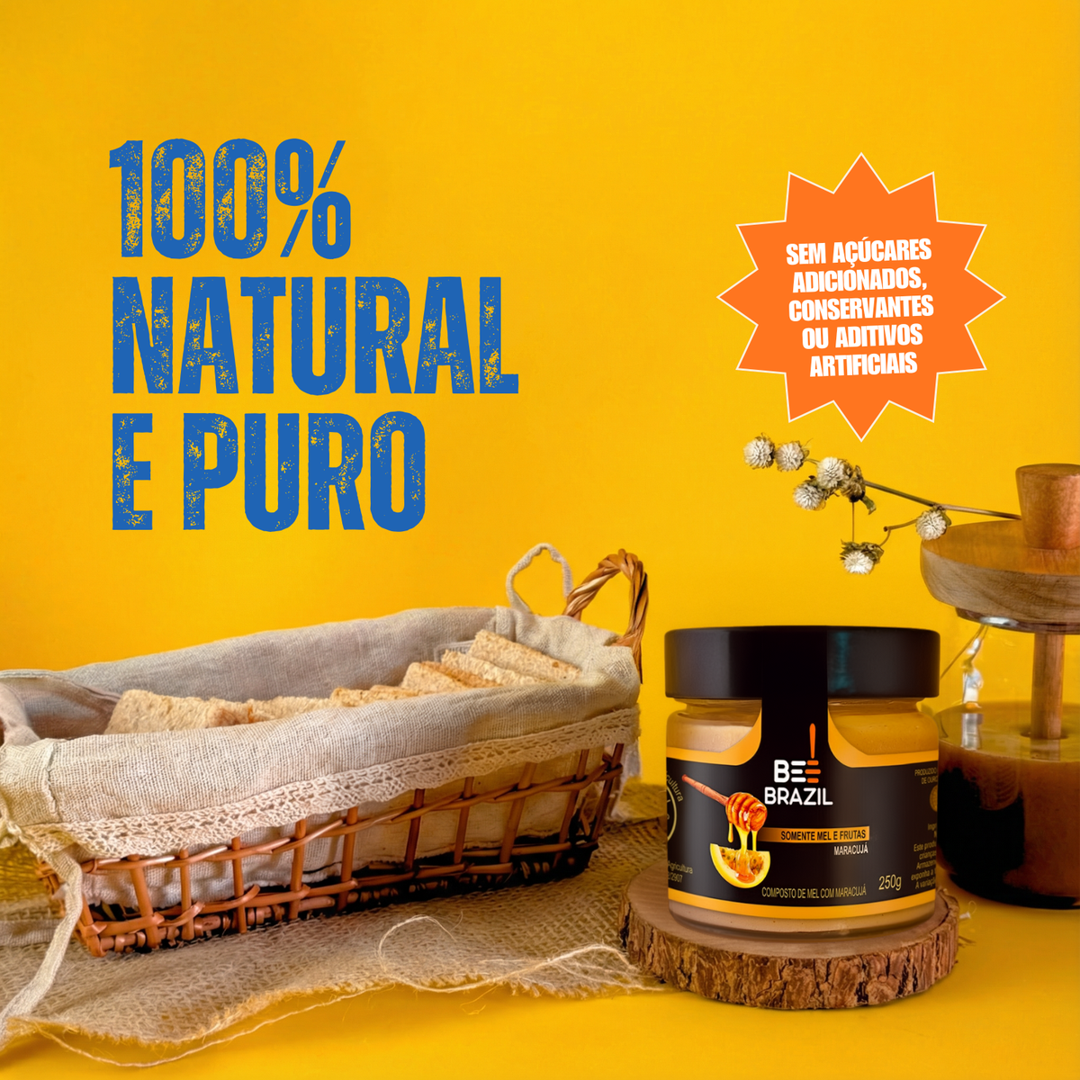 Honey+Fruits Mel com Maracujá 250g