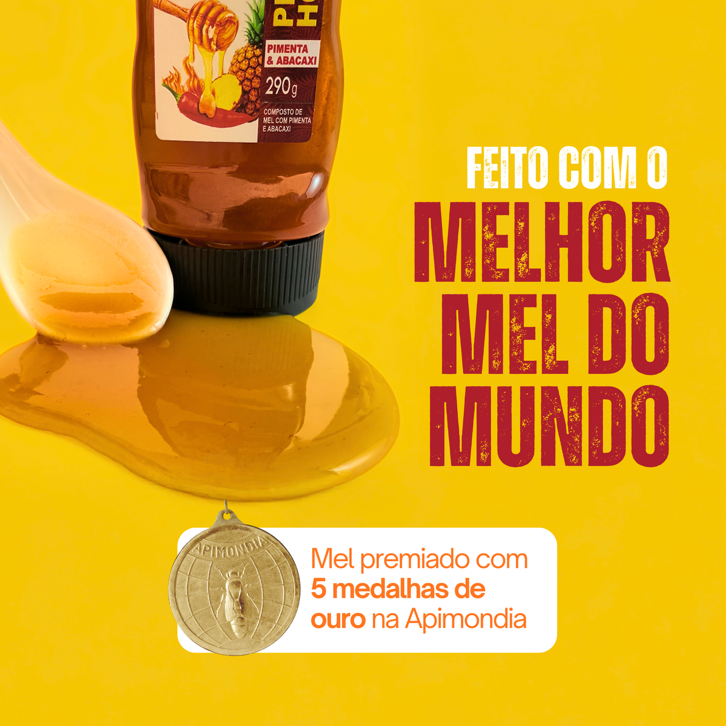 Hot Honey - Mel e Pimenta e Abacaxi 290g