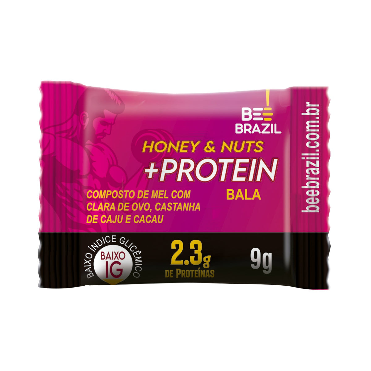Bala de Mel com Proteína Bee Brazil - unidade
