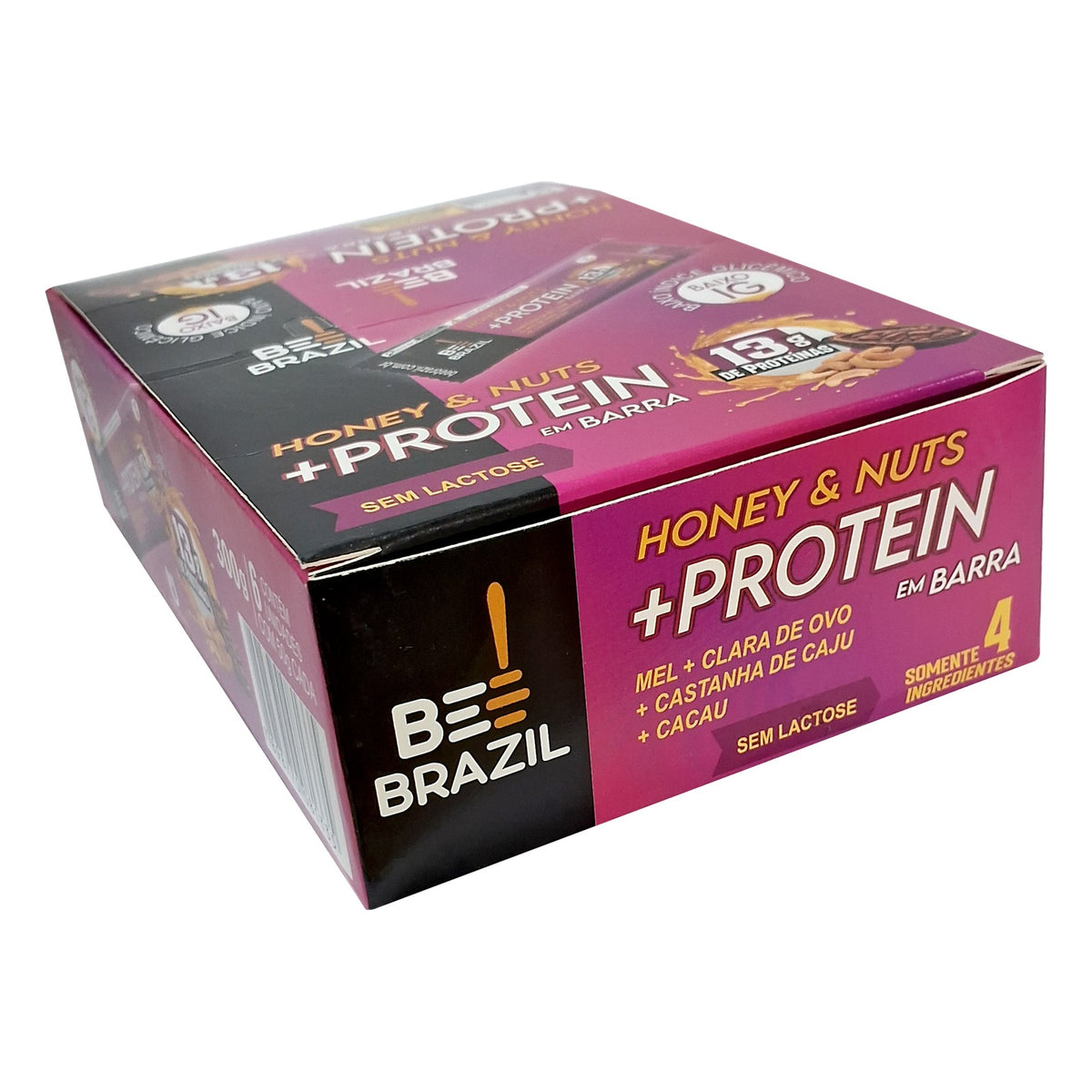 Bee Brazil Barra de Mel com Proteína - Display 6 un x 50g