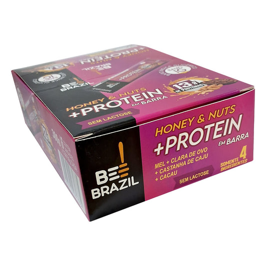 Bee Brazil Barra de Mel com Proteína - Display 6 un x 50g