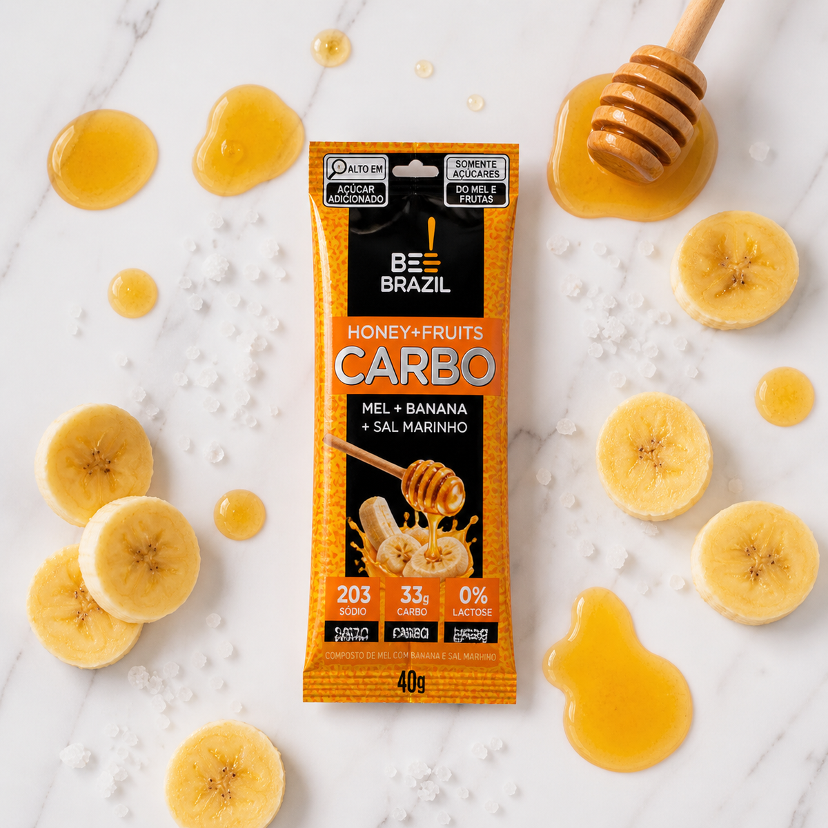 Honey + Fruits Carbo - Display com 10 unidades