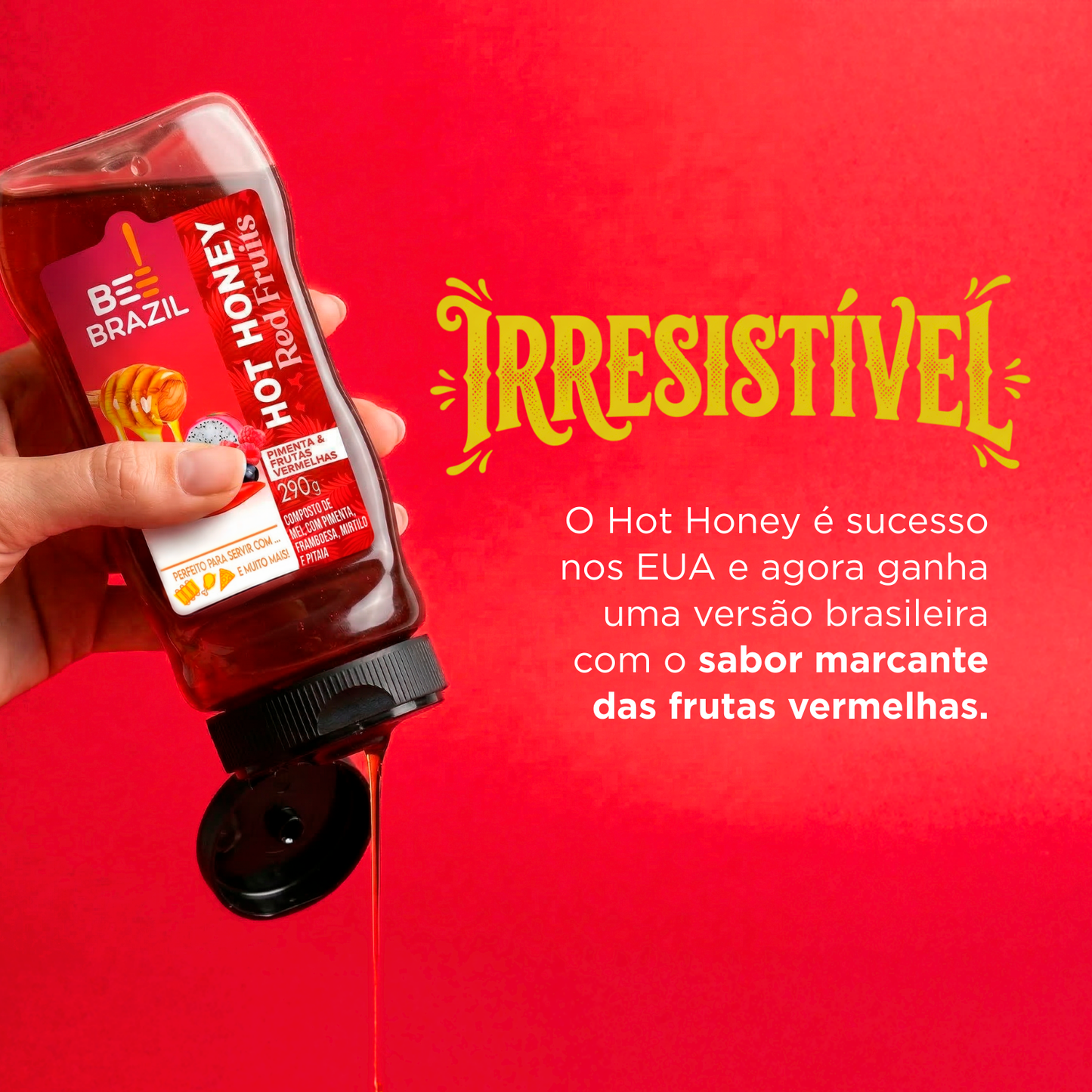 Hot Honey - Mel e Pimenta com Frutas Vermelhas 290g