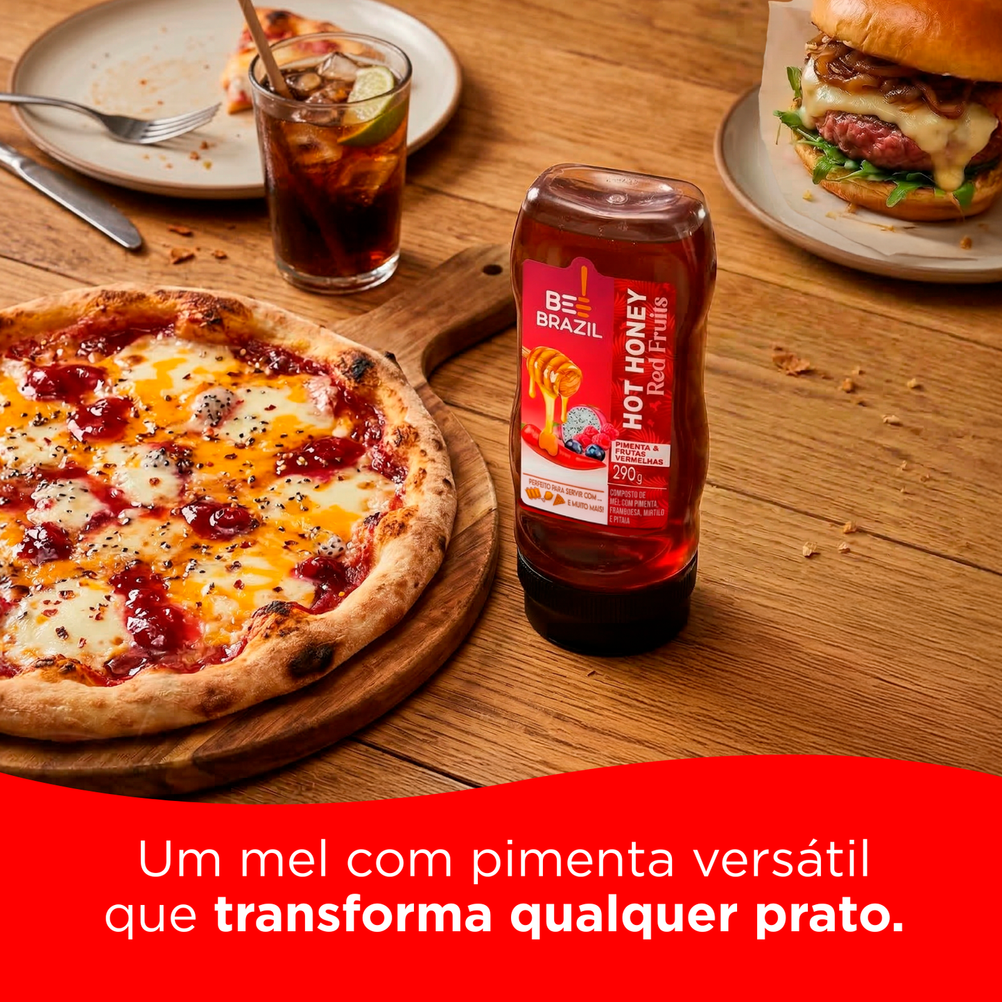 Hot Honey - Mel e Pimenta com Frutas Vermelhas 290g