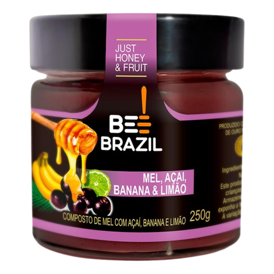Honey+Fruits Mel com Banana, açai e limão 250g